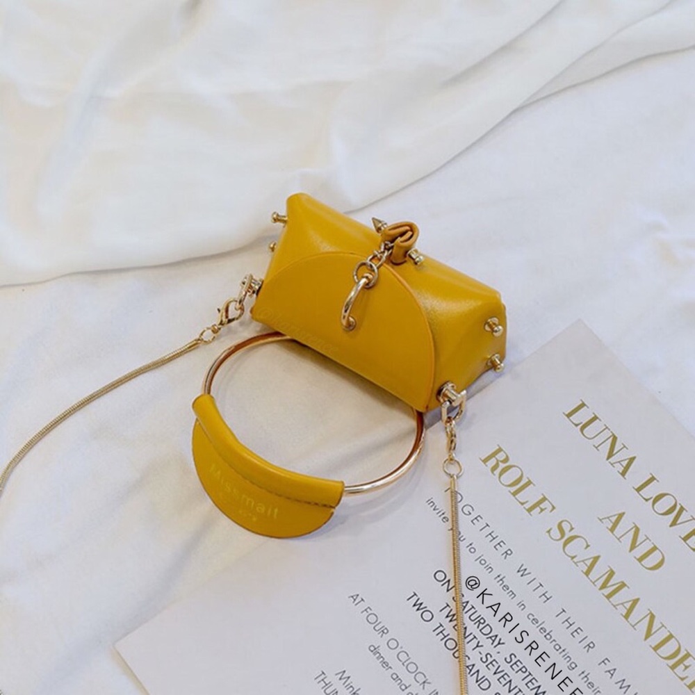 “Fashion Week” Gold Mini Bag - Picture 2 of 6